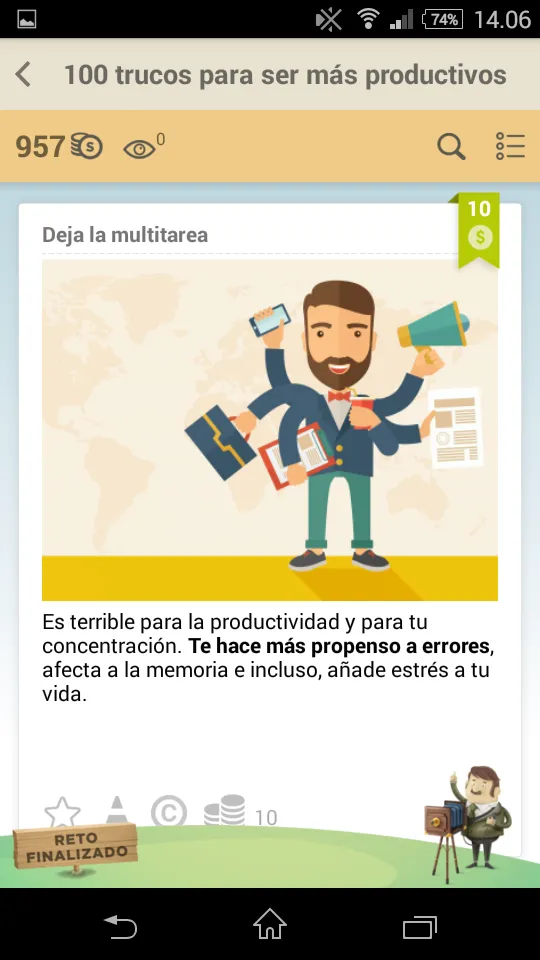 Deja la multitarea