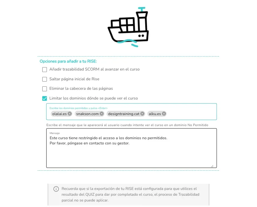 Amplía las funcionalidades de Articulate Rise