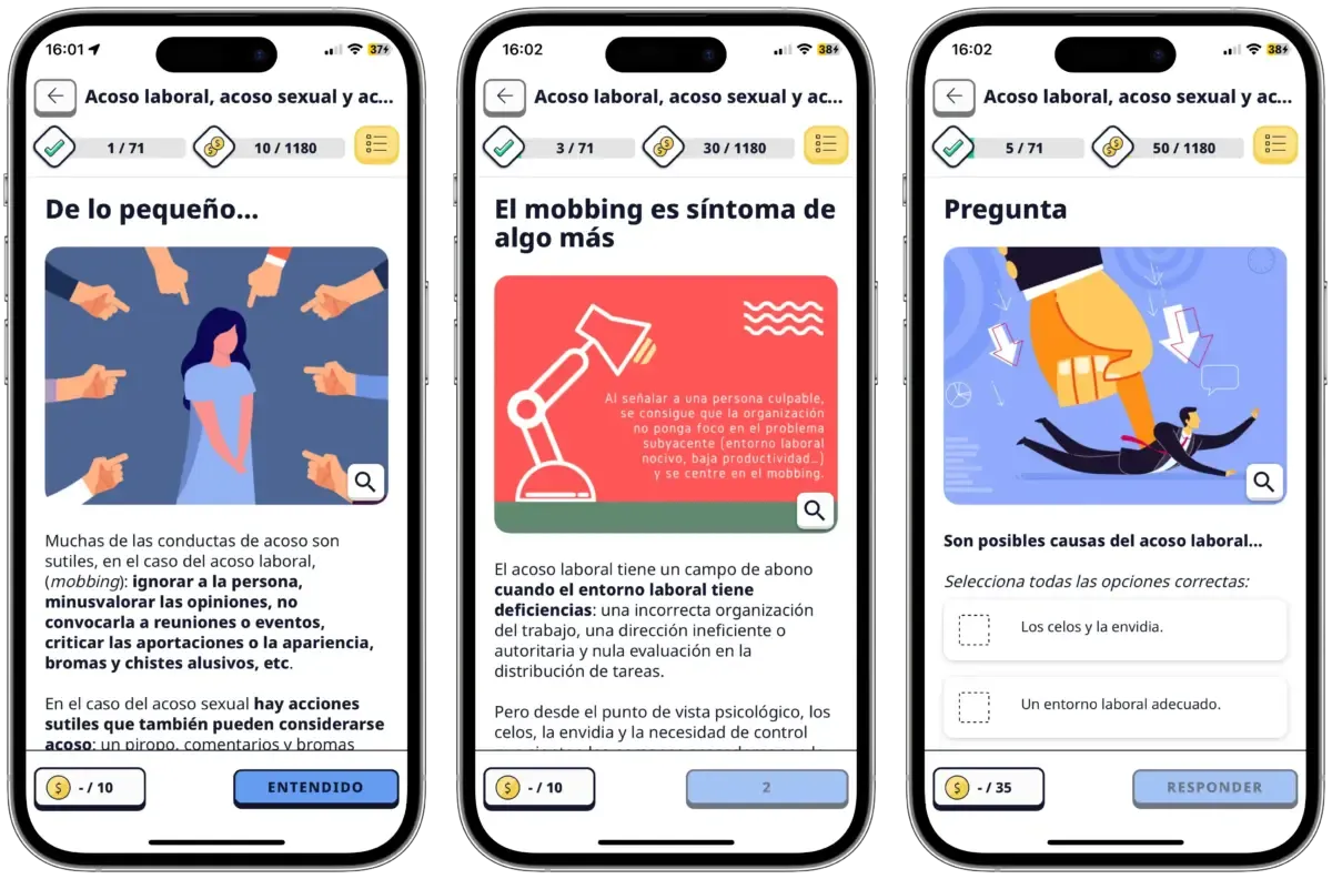 Acoso laboral, sexual y por razón de sexo