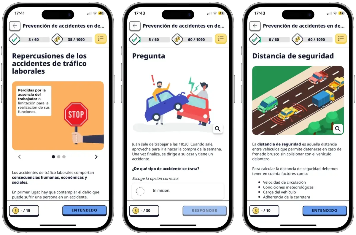 Prevención de accidentes en desplazamientos